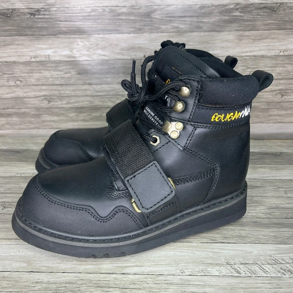 Cougar Paws Roofing Boots Black Leather Mens 6 Work Safety HS30305